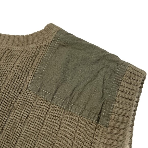Eddie Bauer Sport Shop V-Neck Sweater Vest Olive Green Large - Picture 3 of 7